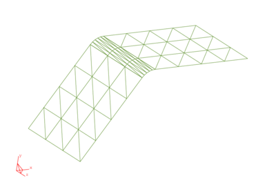En estas dos mallas se compara la generación por error     cordal para malla no estructurada, con la de malla estructurada con     superficies independientes.