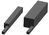 Sudden expansion – simulation domains.