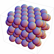 So-called cubic packing for spheres. Taken from: Wolfram Alpha