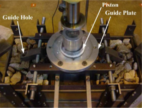 Test set-up, top view.