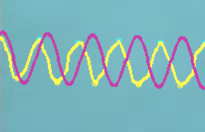 Inicio en x[10]; tamaño de la muestra, 30 pixeles. Parámetros obtenidos A=25.33,  ω=0.138