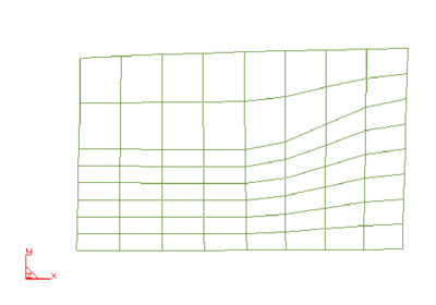 Mediante el empleo de superficie NURBS de más de 4 lados,       se pueden hacer transiciones de tamaño de una superficie a       otra.