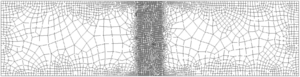 Mesh 3: 6543 4-noded elements.
