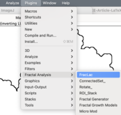 Menu to FracLac sub-process.