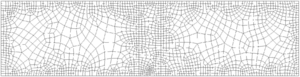 Mesh 1: 2024 4-noded elements.