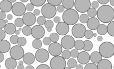 Cut view of a 3D sphere mesh with imperfections generated by GiD
