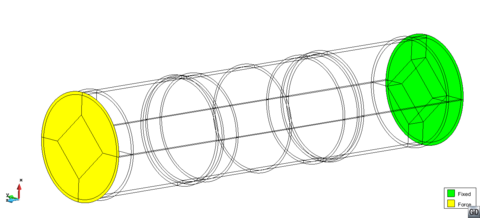 Boundary conditions for the straight pipe