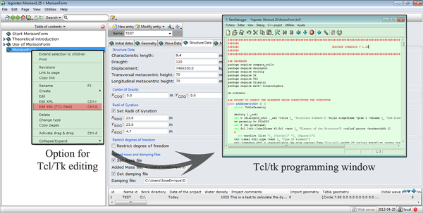 Advanced capacities of Lognoter forms. Screen example taken from MorisonForm GUI.